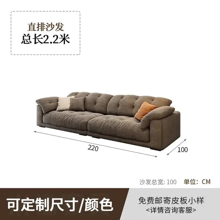Canapé sectionnel moderne de luxe avec accoudoirs plus longs, idéal pour le salon, canapé de sol con