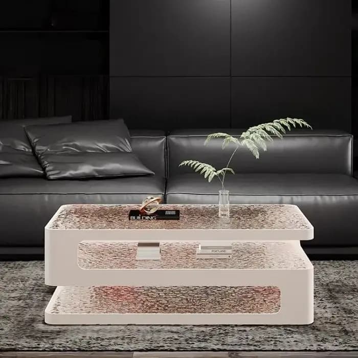 Table basse esthétique italienne cadre minimaliste ornement Unique