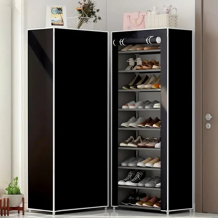 Armoire à chaussures multicouche anti-poussière, 1 pièce, étagère à chaussures, meubles et rangement
