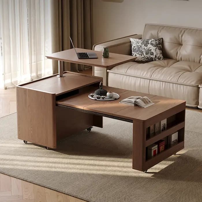 Wabi Sabi Tables basses multifonctions Design Convertible salon rangement