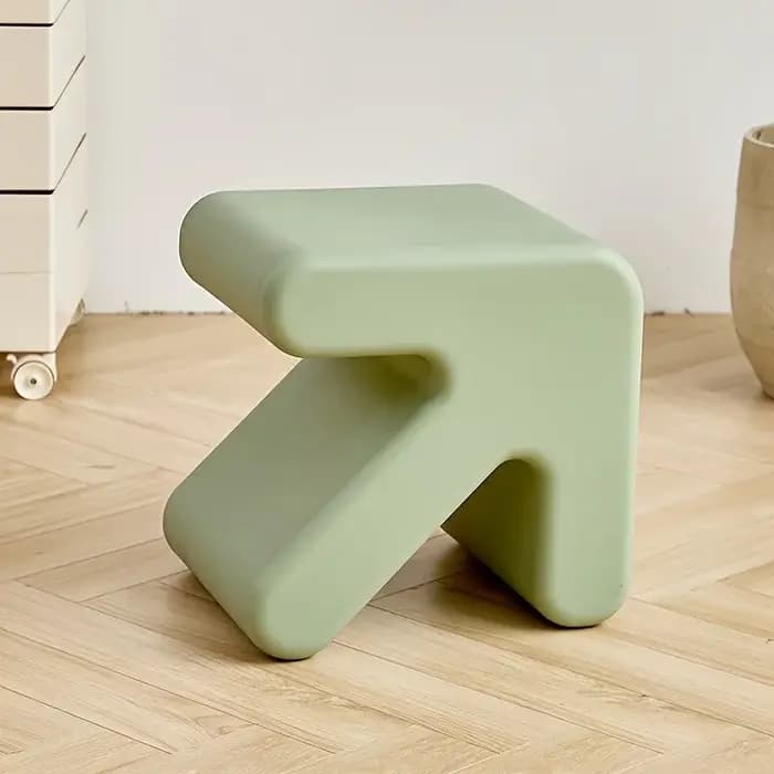 Tabouret flèche créatif de style nordique, étagère basse en plastique pour porte de maison