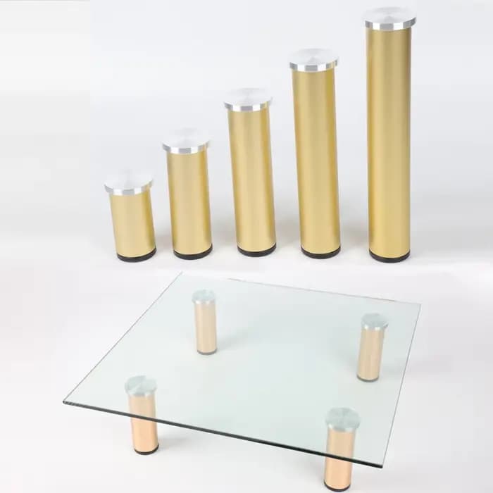 Pieds de Table basse Non perforés en alliage d'aluminium