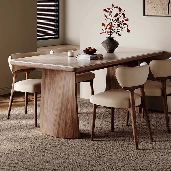 Table ronde esthétique, unique, créative, moderne, élégante, table à manger, design de luxe, Tavolo Rotondo Pranzo, meubles de salle à manger