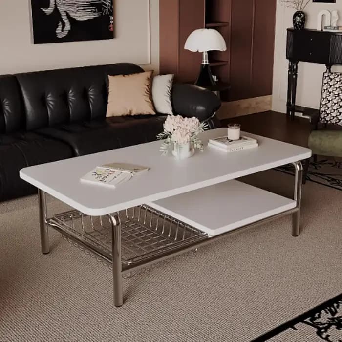 Table basse rectangulaire multifonction de luxe