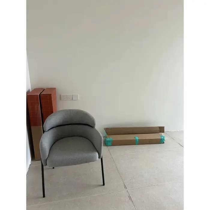 Chaise de loisirs minimaliste italienne en tissu