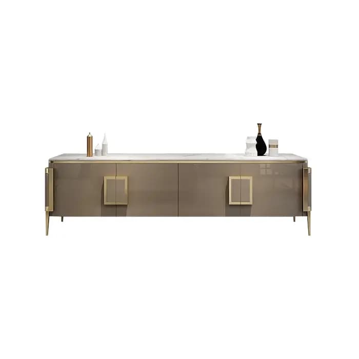 Table basse nordique en acier inoxydable
