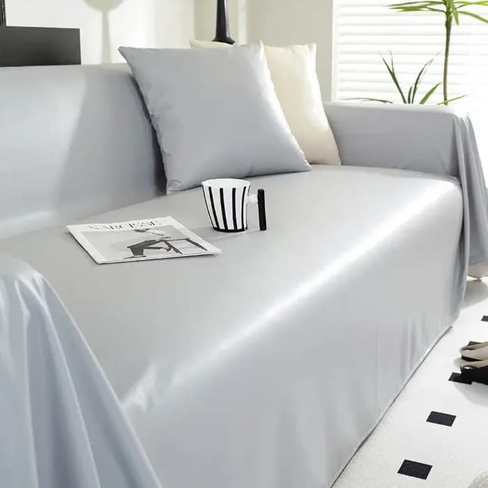 Housse de canapé imperméable en fausse peau de mouton