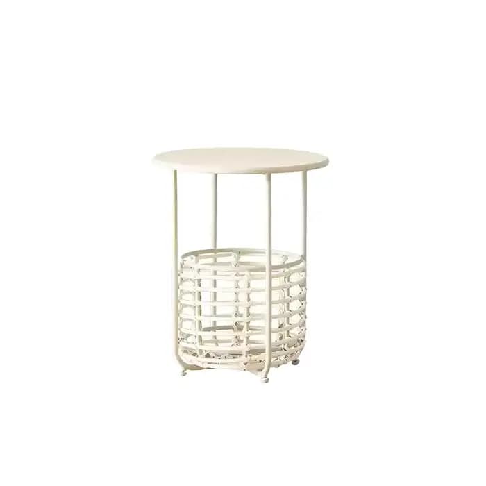 Table d'appoint d'angle ronde Vintage
