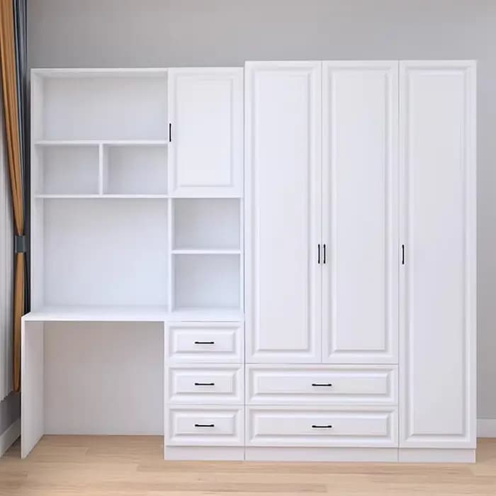Armoire de Luxe Incense, Commode de Rangement à Tiroirs, Armoire Moderne en Bois Blanc, Meuble de Rangement pour Vêtements, Mobilier de Maison