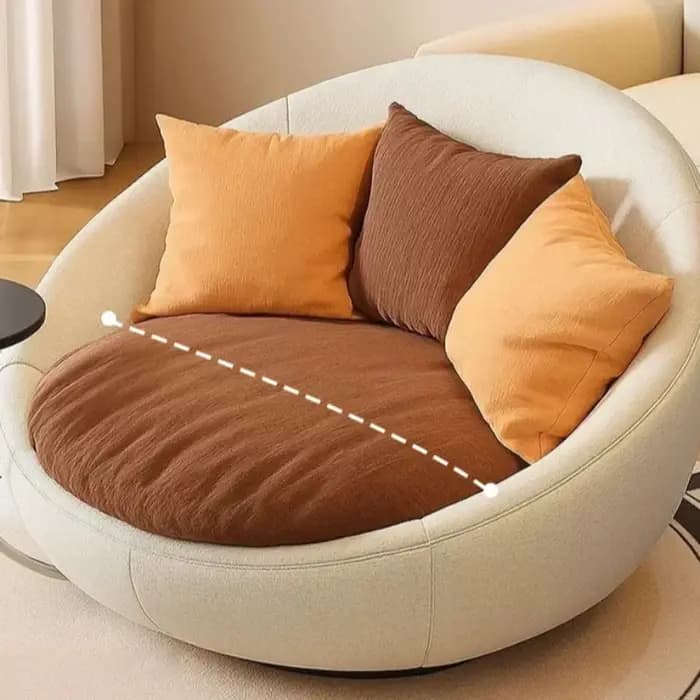 Fauteuils de salon de luxe pivotants et relaxants pour adultes