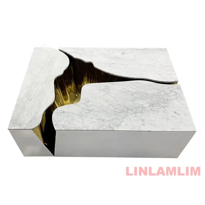 Table basse design haute brillance