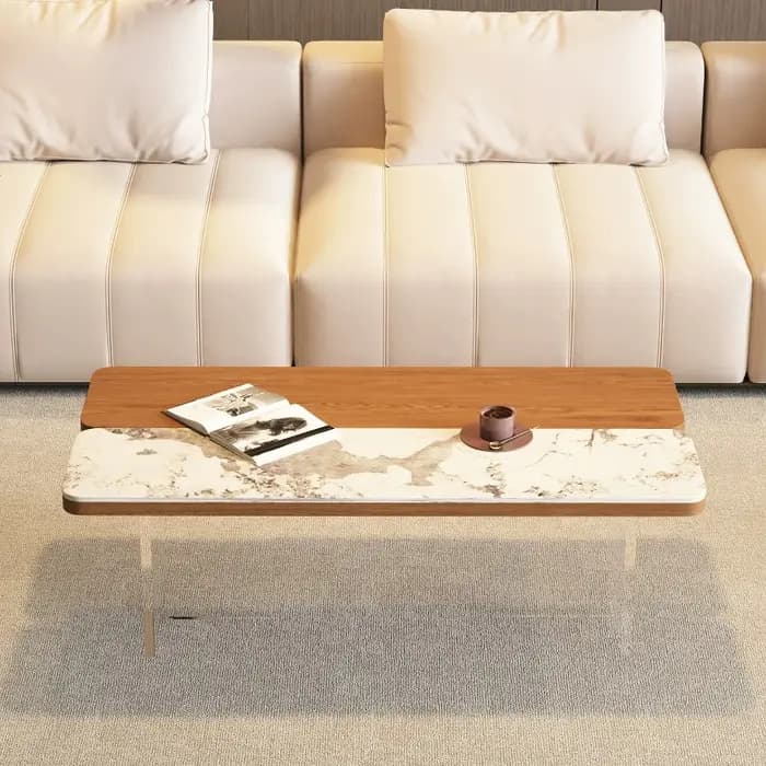 Table d'appoint moderne en acrylique pour salon