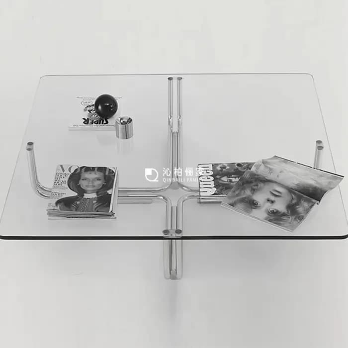 Table Basse Italienne sur Pied, Style Ancien, Minimaliste, Simple et Moderne