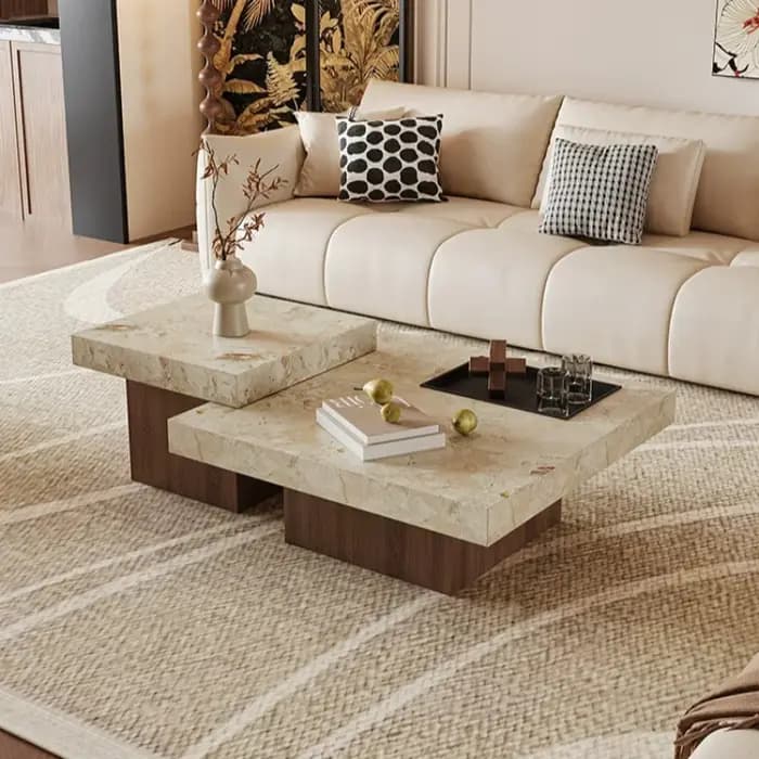 Table basse vintage pour petit appartement
