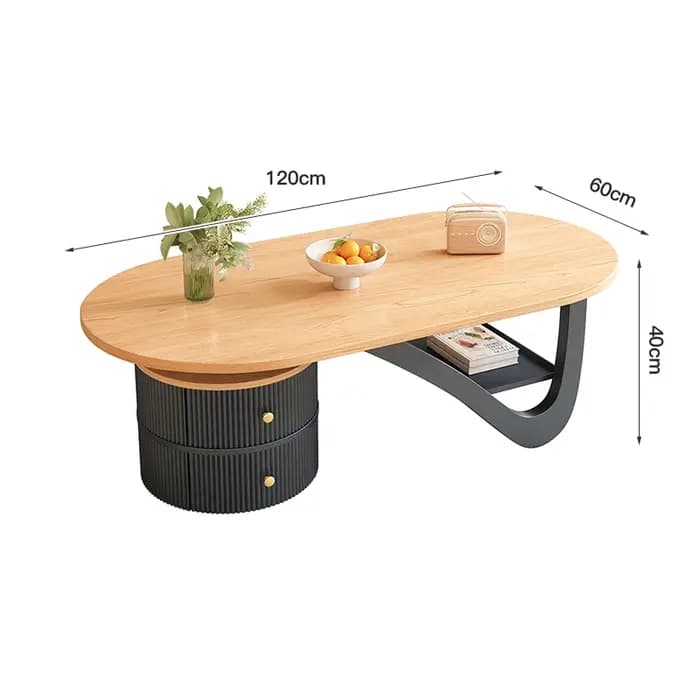 Table basse de luxe nordique en bois