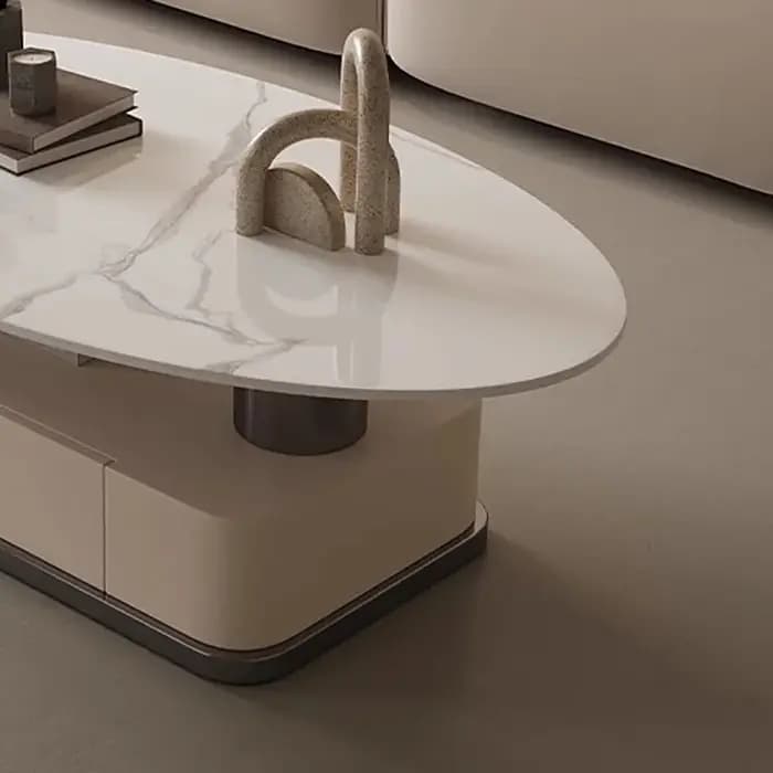 Table Basse ovale de luxe moderne