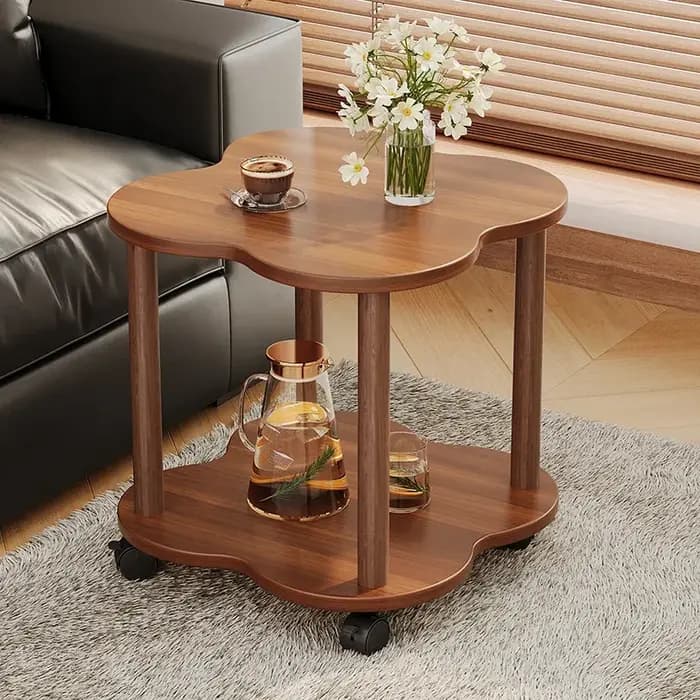 Table d'appoint Simple en bois, petite Table d'appoint moderne et Unique, peu encombrante, pour cham
