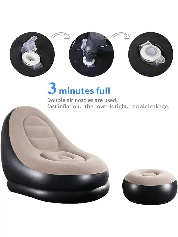 Nouveau canapé gonflable en peluche pour les paresseux canapé-lit pliable en plein air chaise allong