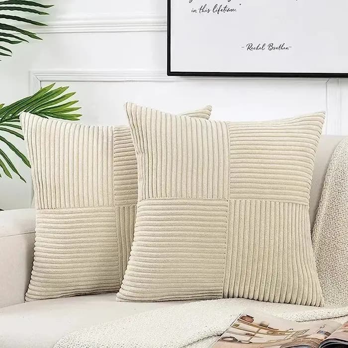 Housse de coussin Boho rouille