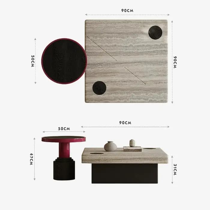 Table basse moderne pour salon