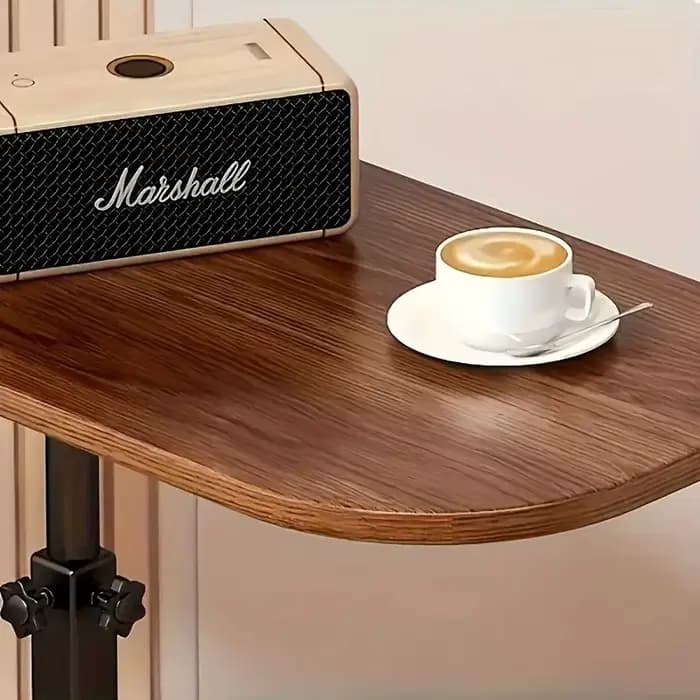 Table réglable en hauteur - avec plateau en bois