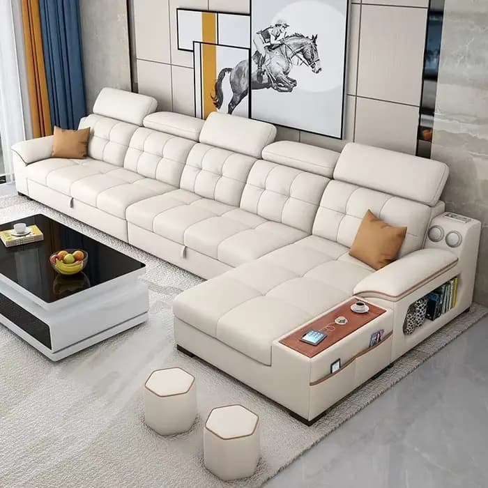 Canapé de luxe en cuir pour Couple