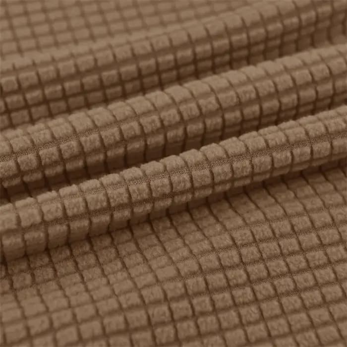 Housse de chaise pliante en polaire pour salle à manger