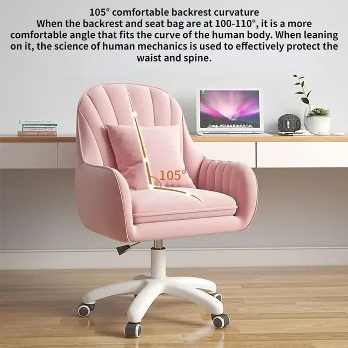 Chaise de Bureau Confortable à Dossier Long, pour Étudiante, Dortoir, Fille, Bureau, Maquillage, Ord