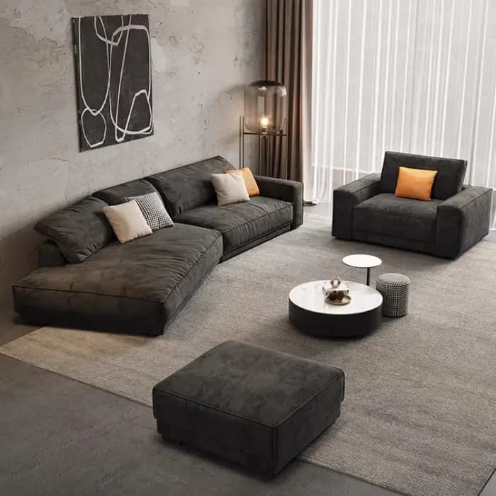 Salon De luxe canapé coin design grands Relaxings Ofas élégant moderne Ensembles De Meubles De Jardin