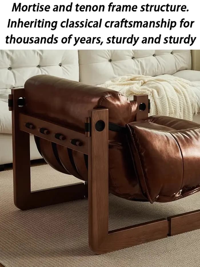 Fauteuil en cuir de luxe pour salon
