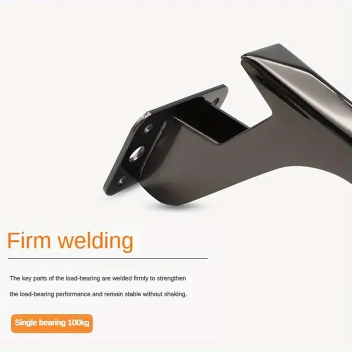 Pieds de Canapé Élégants en Métal Noir, Support Polyvalent pour TV, Tables Basses, Lits, Armoires, P