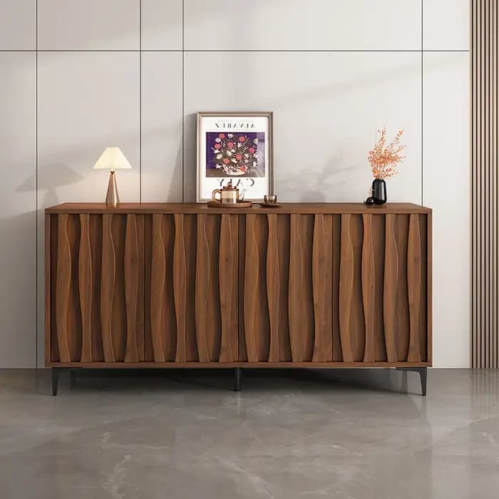 Meubles de salon en bois : Vitrine de présentation nordique