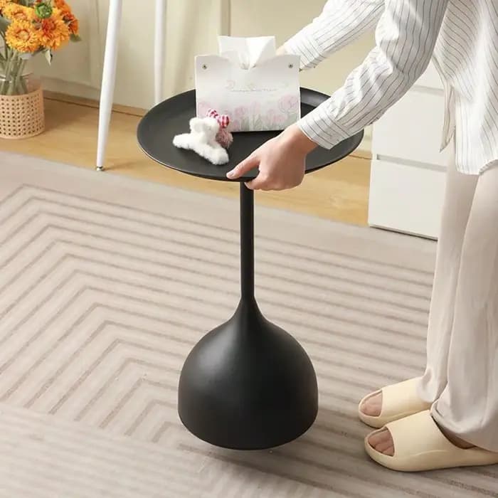 Table basse de Style nordique, Table d'appoint mobile, Table d'appoint de canapé, petite Table ronde
