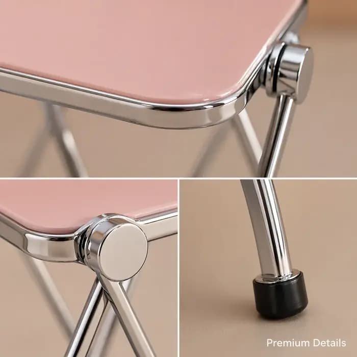 Table d'appoint pliante en acrylique - Table basse transparente pour salon