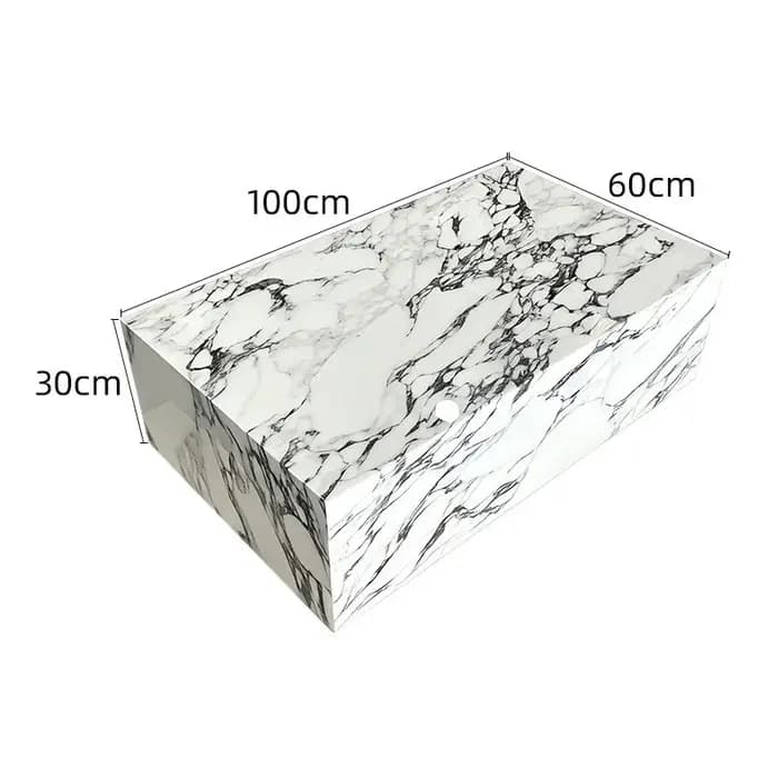 Petite table basse ronde avec tiroirs
