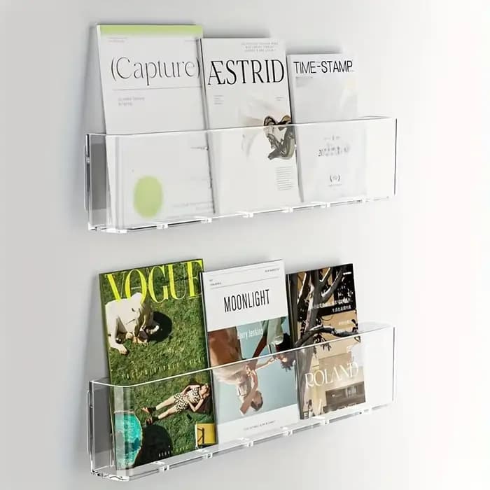 Bibliothèque murale peu encombrante sans perçage, étagère de rangement réglable pour couloir avec pr