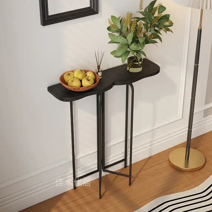 Table Console à pieds en métal Vintage