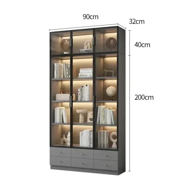 Bibliothèque moderne du milieu du siècle, étagère de rangement, bibliothèque murale flottante, prése