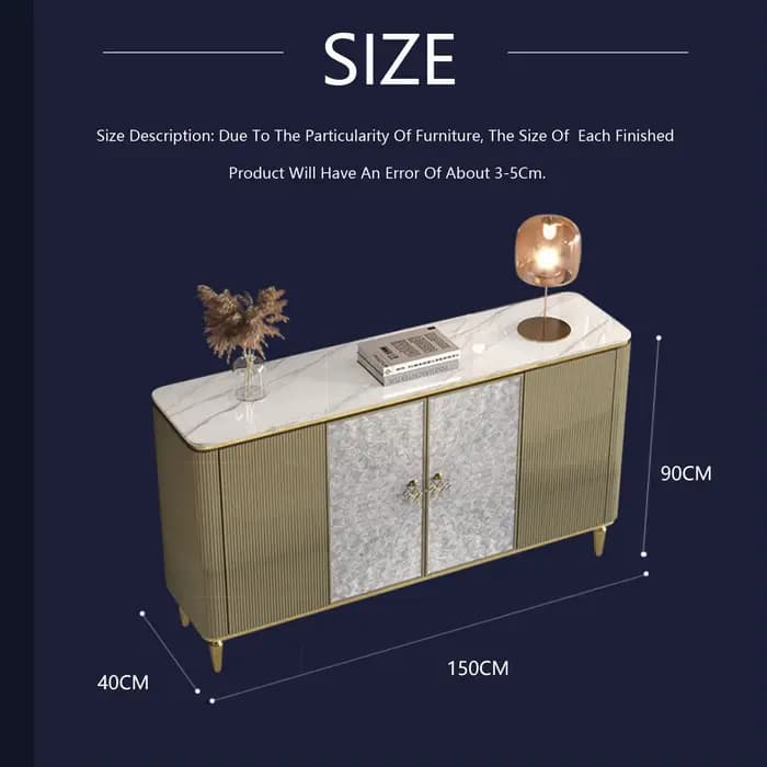 Armoire de Rangement de Luxe en Dalle de Roche Haut de Gamme