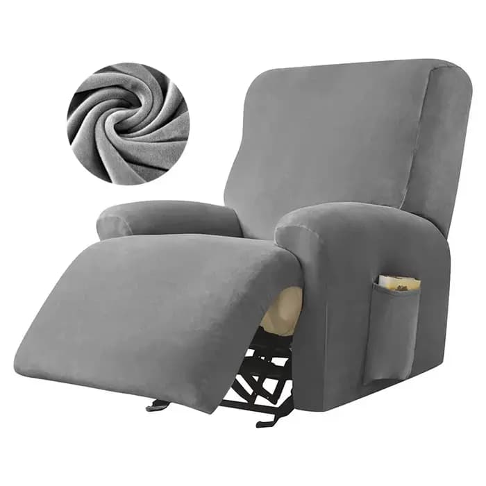 1/2/3 sièges housse de canapé inclinable en velours housse de fauteuil élastique housse de siège de