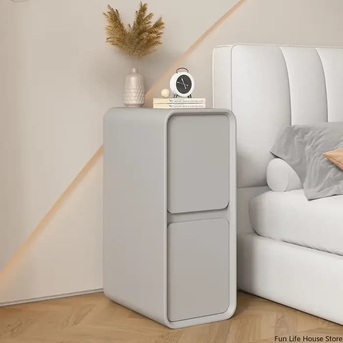 Table de chevet minimaliste moderne, style français, petit espace ultra-étroit, mini armoire latéral