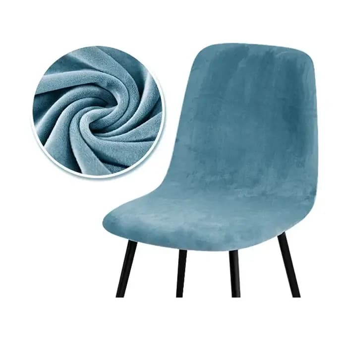 Housse de chaise en tissu velours doux