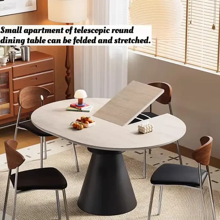 Table de salle à manger de luxe nordique en bois pour cuisine et restaurant