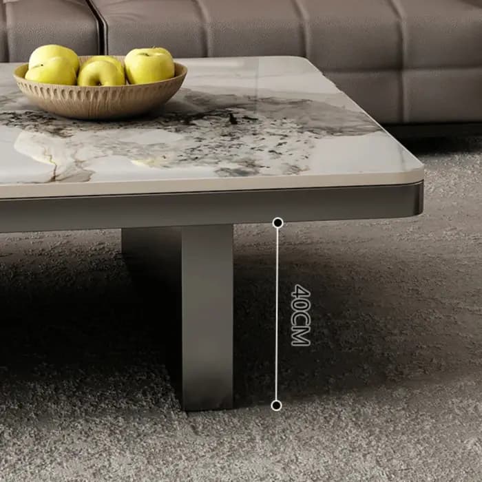 Table basse rectangulaire au design moderne