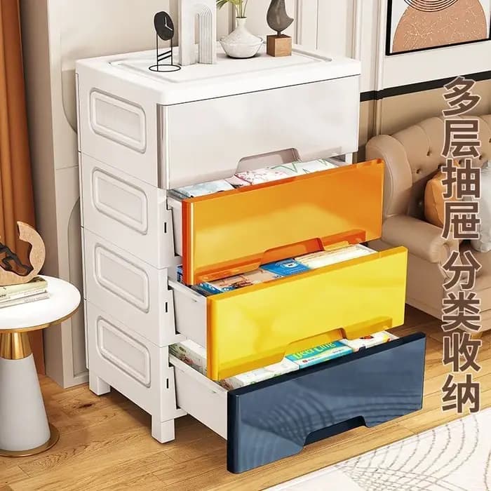 Un meuble de rangement indispensable pour les minimalistes ! Doté d'un design Morandi à blocs de couleurs à faible