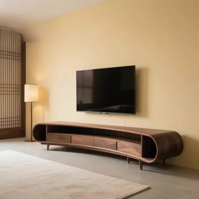 Meuble TV vintage marron unique