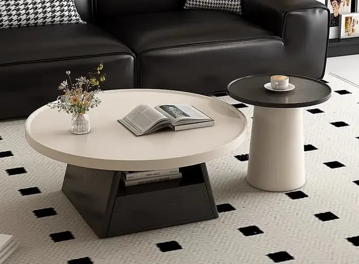 Table basse de style moderne pour salon, design simple et élégant, nouvelle collection, luxe discret