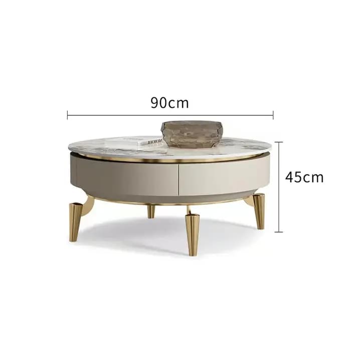 Table basse peu encombrante luxe esthétique délicatesse Tables basses à la mode italien moderne Mesa De Centro meubles De salon