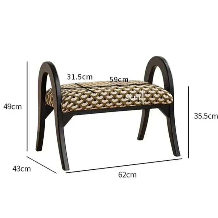 Poufs Vintage Morden intérieur multifonctionnel pieds en métal tabouret de changement de chaussures Portable élégant