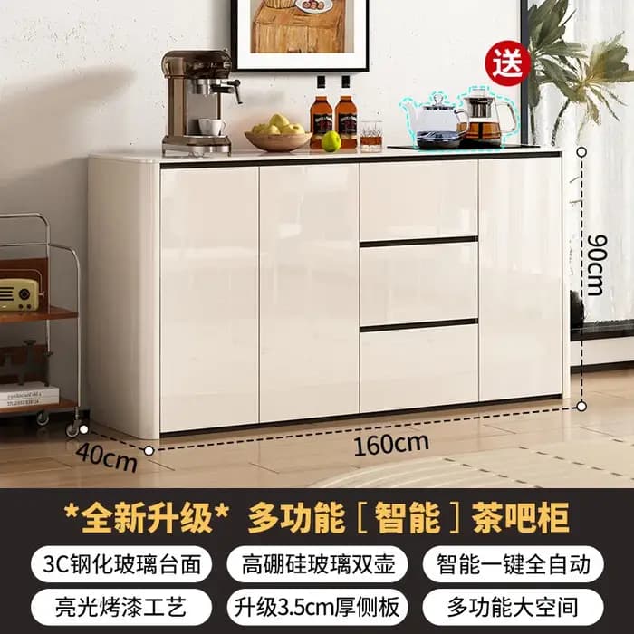 Meubles de salon de luxe en bois : Meuble de rangement et de présentation avec tiroirs